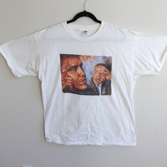 Martin Luther King T-shirt Barack Obama MLK Tee XL 2000s